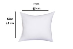 Sofa Cushions Set of Five White - Filled with Imported Ball Fiber polyester Mobile Sathi