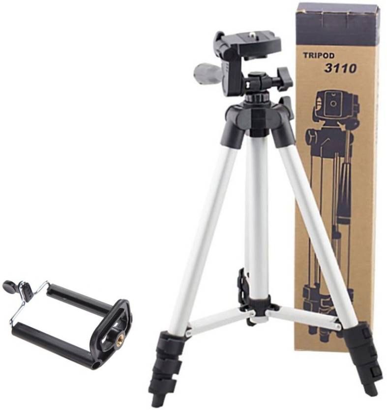 Tripod Mobile/Camera Stand Aluminum tripod 3.5 feet for mobile and camera with mobile holder mobile tripod Mobile Sathi