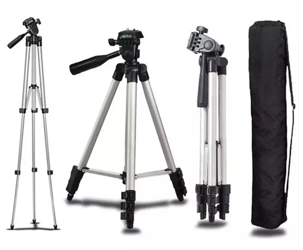 Tripod Mobile/Camera Stand Aluminum tripod 3.5 feet for mobile and camera with mobile holder mobile tripod Mobile Sathi
