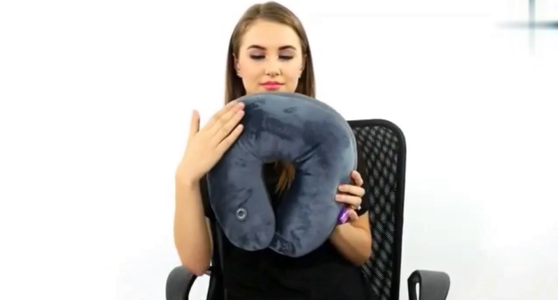Vibrating Neck Massage Travel Pillow