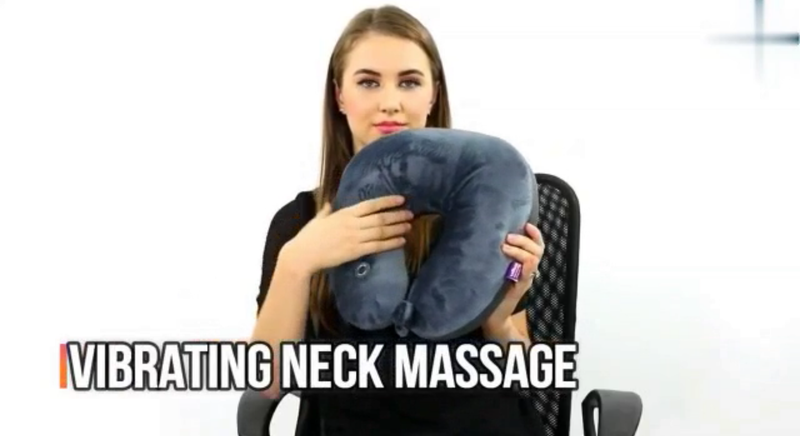 Vibrating Neck Massage Travel Pillow