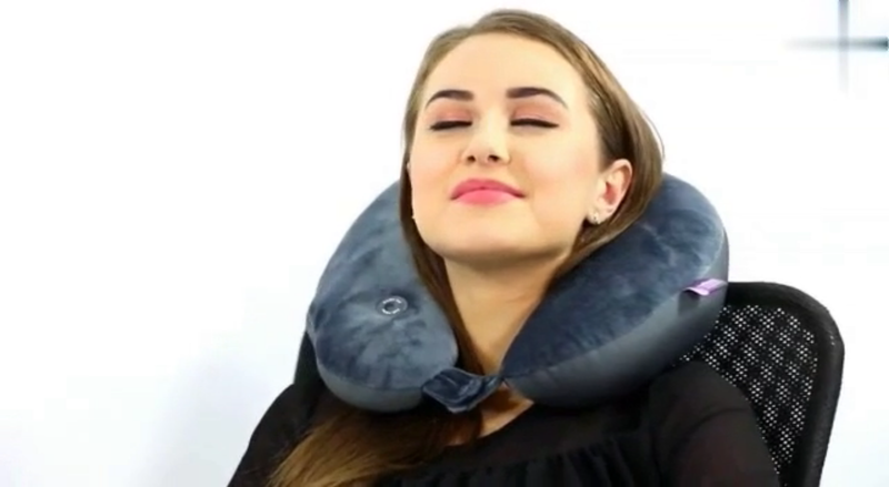 Vibrating Neck Massage Travel Pillow