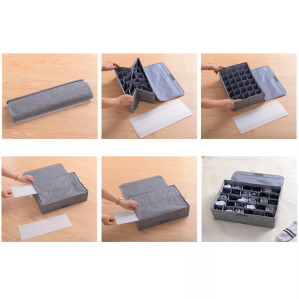 Plastic Drawer Organizers Underwear Storage Drawer Organizer Drawer Divider Closet For Socks Clothes Storage Case