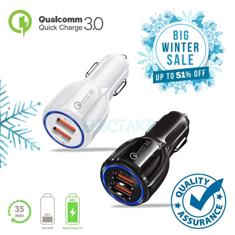 Qualcom Original Multi Car Charger Mobile Sathi