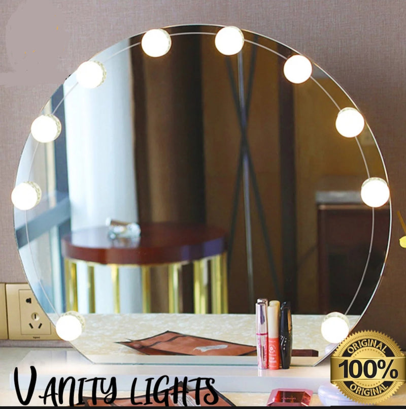 Vanity Mirror Lights – Usb  Makeup Lighting 10 Dimmable Light Bulbs – Hollywood Style Led  Kit For Makeup – Table | Bathroom | Dressing | Room