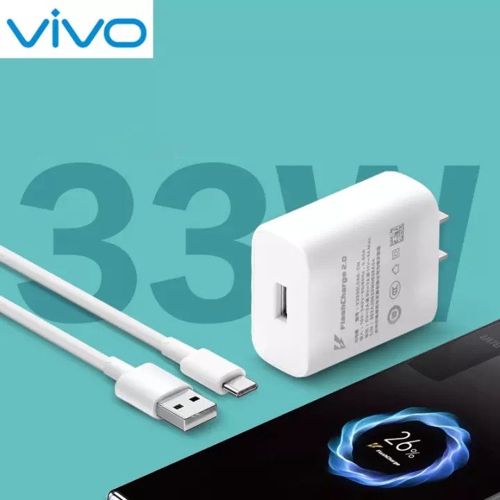 Original Vivo_ 33w Flash charger 2.0 Original Vivo_ Dual Engine charger ibetterlife