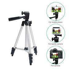 Tripod Mobile/Camera Stand Aluminum tripod 3.5 feet for mobile and camera with mobile holder mobile tripod Mobile Sathi
