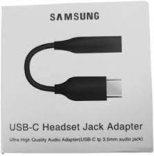SAMSUNG Type C to 3.5mm Jack Headphone Adapter Converter Mic & Call Cable AUX Earphone