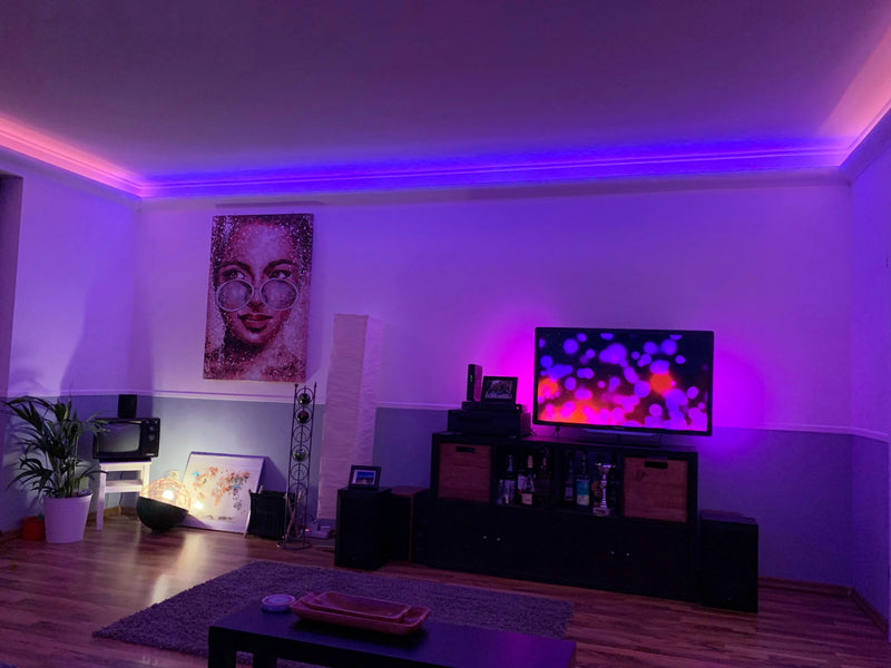 Best Quality RGB Led Strip Light 5M Waterproof Remote control RGB Light and 12V Adapter Rgb Lights For Gaming Room - Complete Kit Mobile Sathi